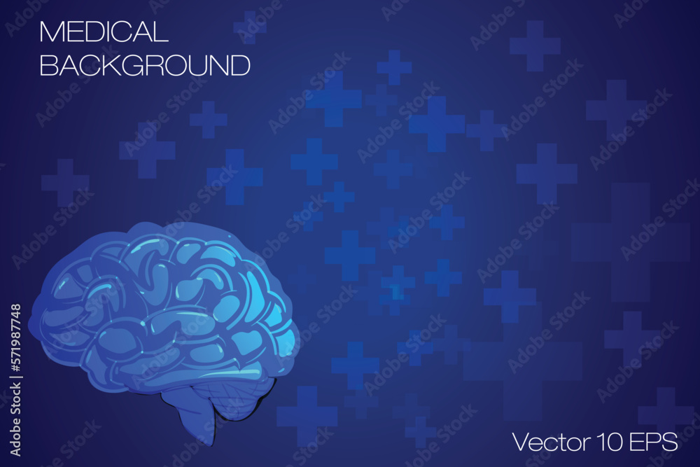 Medical Math Background Abstract medical background with flat icons and symbols. Template ...