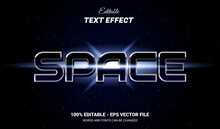 Space 3d style editable text effect
