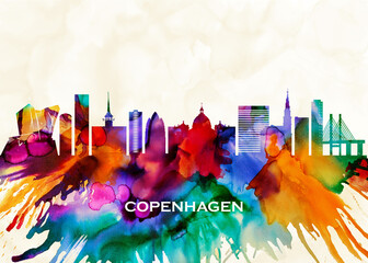 Wall Mural - Copenhagen Skyline