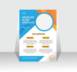 It is a unique graphics design flyer template vector design for Brochure, Annual Report, Magazine, Poster, Corporate Presentation, Portfolio, Flyer, infographic, layout modern with blue color.