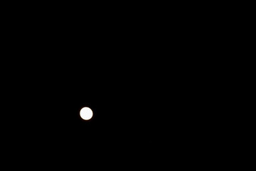 Wall Mural - Full moon in the black night sky