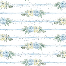 Floral Seamless Pattern With Roses.