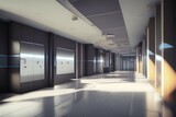 Fototapeta  - corridor in a building - Generate AI