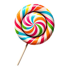 Delicious Lollipop Cut Out. Based On Generative AI