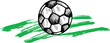 © halimqdn - Hand drawn of Soccer ball icon , vector illustration