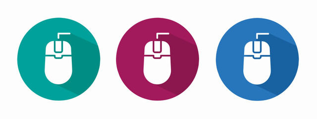 Leinwandbilder - Icon for mouse vector illustration in flat.