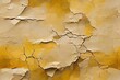 Cracked peeling yellow paint background texture, Seamless & endless tile