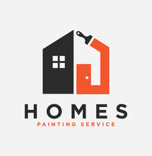 Home Paint Service Logo Design Template
