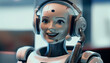 smile robot at call center