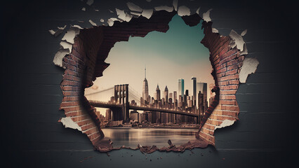 Wall Mural - broken_wall