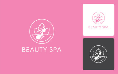 Wall Mural - Beauty Spa modern and luxury logo vector	