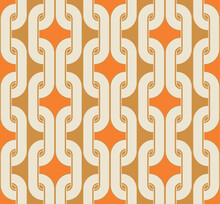 Abstract Chains Complex Geometric Vector Pattern Trendy Fashion Colors Art Deco Style Chic Design Endless Perfect For Allover Fabric Print Or Wall Paper
