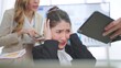 © M Stocker - Young asian businesswoman working feels furious stressed, having problems at work and angry upset
