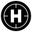 helipad icon. helicopter landing pad icon PNG image