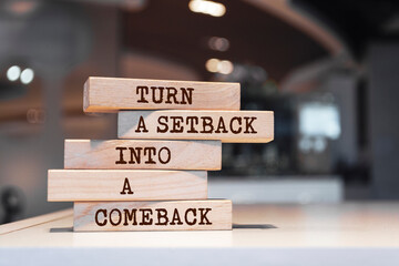 Turn a setback into a comeback