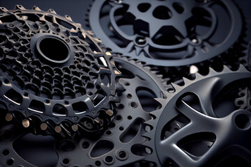 Aufkleber - Gear illustration of a bicycle