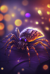 Aufkleber - Beautiful abstract bug on a bright bokeh background. 