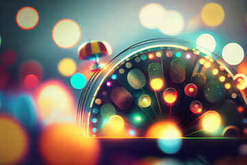 Aufkleber - Beautiful abstract casino on a bright bokeh background