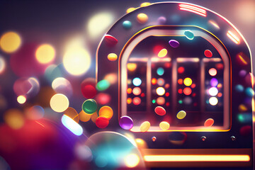 Aufkleber - Beautiful abstract casino on a bright bokeh background