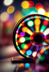 Aufkleber - Beautiful abstract casino on a bright bokeh background