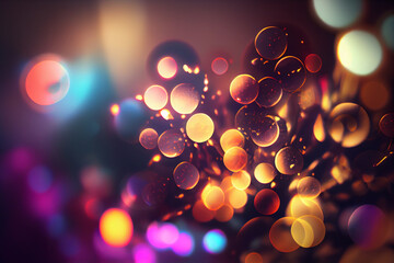 Aufkleber - Beautiful abstract bright bokeh background