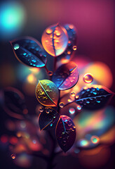 Aufkleber - Beautiful abstract bright bokeh background