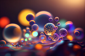 Aufkleber - Beautiful abstract bright bokeh background