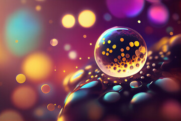 Aufkleber - Beautiful abstract bright bokeh background