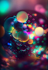 Aufkleber - Beautiful abstract bright bokeh background