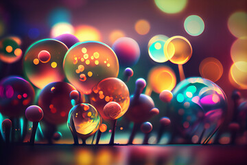 Aufkleber - Beautiful abstract bright bokeh background