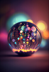 Aufkleber - Beautiful abstract bright bokeh background