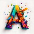 colorful letter A logo