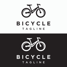 Bike Geometric Template Logo Creative Design Isolated Background.Racing Bike, Competition, Sport.