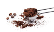 Coffee Scoop With Coffee Isolated, Png File