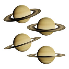 Wall Mural - 3d rendering planet saturn solar system universe
