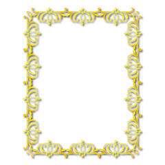 Wall Mural - frames in vintage style with elements of ornament, art, pattern, background, texture