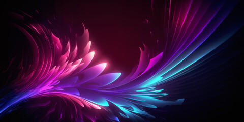 Poster - edgy abstract background with a vibrant neon color scheme. flowing dynamic texture adds depth and di
