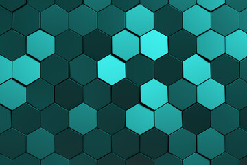 Wall Mural - abstract background of hexagon. 3d rendering.