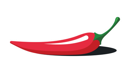 Red hot chili pepper isolated on a white background