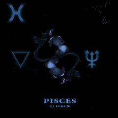 Canvas Print - zodiac sign pisces