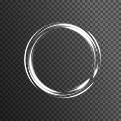 Poster - Futuristic glowing plasma, abstract circle with smooth transitions, magic ball, abstract light raider background. Vector PNG