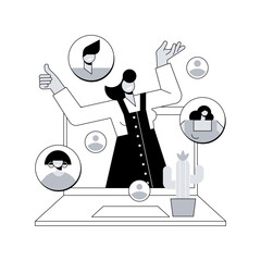 Poster - customer persona abstract concept vector illustration. understand potential customer needs, target a