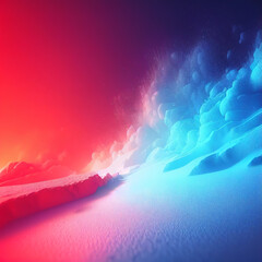 Wall Mural - abstract background, pink and blue, snow, clouds
