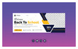 © Mahbub - School Admission Facebook page layout & Back To school web banner template design