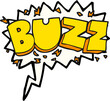 speech bubble cartoon buzz symbol