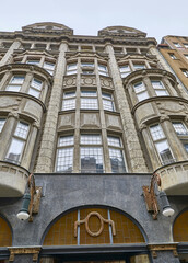 Wall Mural - Beautifully restored residential house in art deco style, in Leipzig, Saxony, Germany.