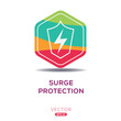 © khaled - Creative (Surge Protection) Icon, Vector sign.