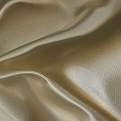 silk fabric background - gold color cloth texture background - Silk - Brown fabric - Generative AI