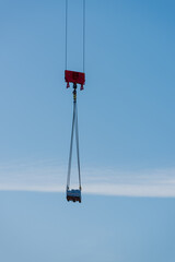 Wall Mural - Sheave and hook of a construction crane.