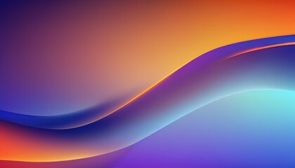 Wall Mural - Abstract 3D Smooth Flow Wave Background - Pastel Purple - Iridescent Neon Curved Motion Colorful 3d render. Gradient design element for backgrounds, banners, wallpapers, posters - AI Illustration